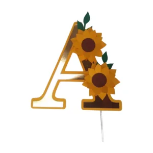 Topo Girassol Letra Inicial A
