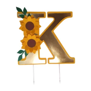 Topo Girassol Letra Inicial K