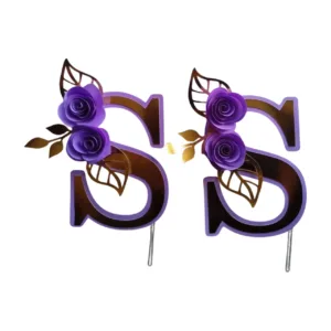 Topo de bolo letra inicial S