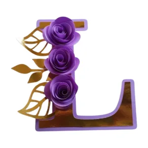 Topo de bolo letra inicial L