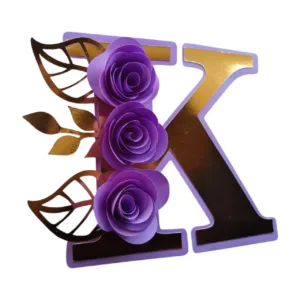 Topo de bolo letra inicial K