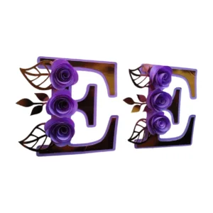 Topo de bolo letra inicial E